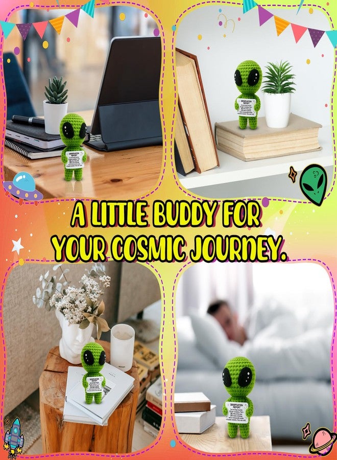 MAMAGIFTREE Happy 30th Birthday Milestone Keepsake - Handmade Crochet Alien Plush Doll with Funny Bday Message - Unique 30 Years Old Gift for Him Her Friend or Family - Image 3